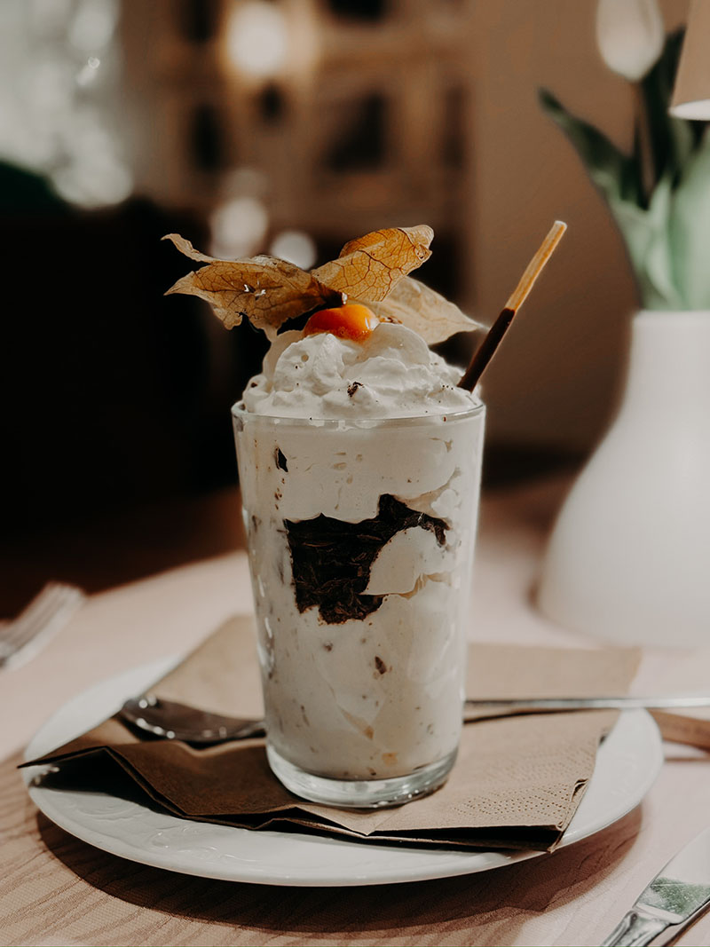 Herrencreme Herrencrem, angerichtet im Glas