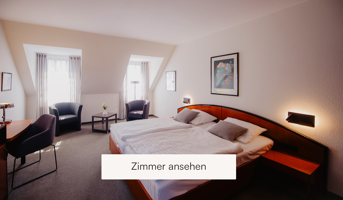 Blick in das Doppelzimmer