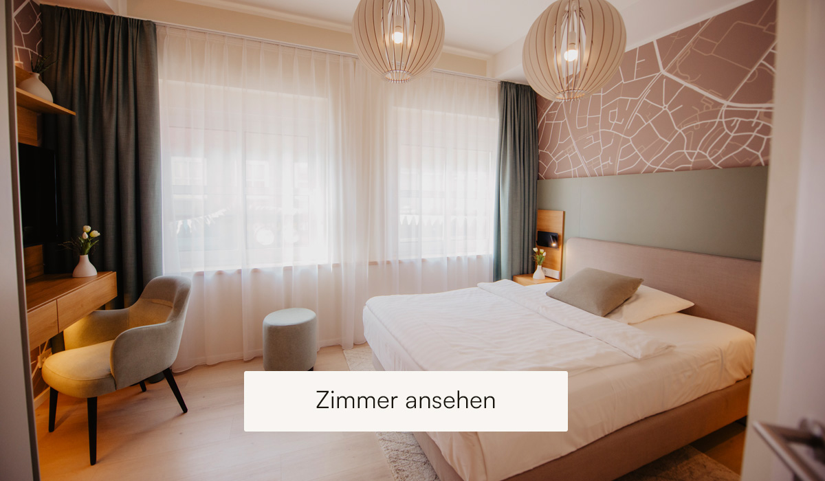 Blick in das Einzelzimmer Komfort mit extra breitem Bett